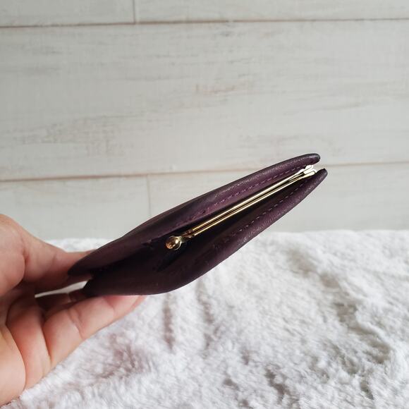 LEVENGER Vintage Made in Spain Kiss Lock Leather Coin Purse - Picture 2 of 5